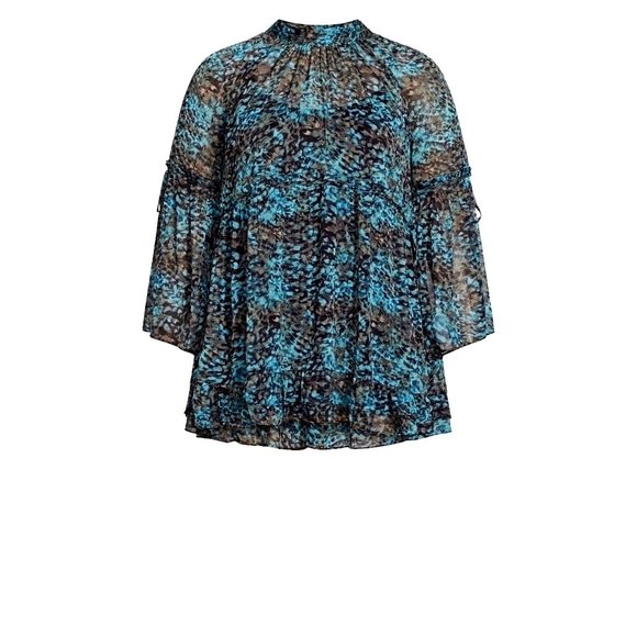 Arna York Collection Women’s TOP CAMILLE PRT Multicolor Size 20 NWT - Picture 5 of 9